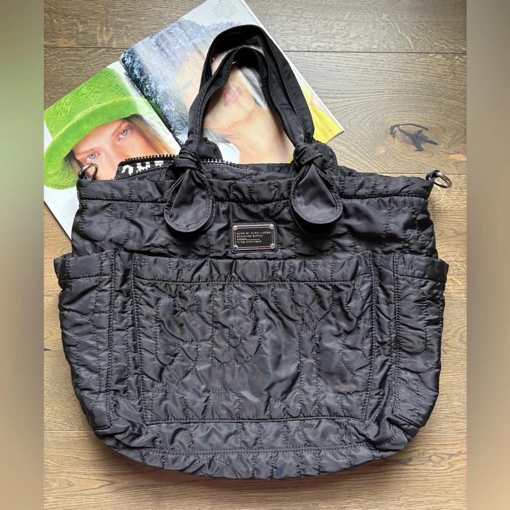 Marc By Marc Jacobs Eliza Nylon Travel Crossbody Tote Bag In Black